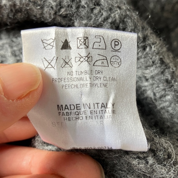 Stella McCartney Charcoal Long Sleeve wool knot Dress size 40 luxurious - Picture 10 of 10